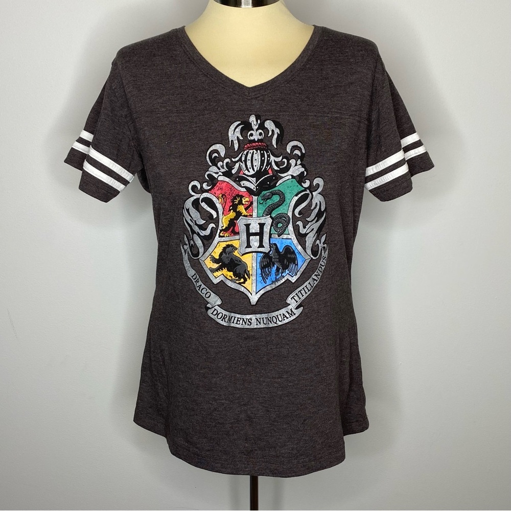 Wizarding World of Harry Potter Hogwarts Shield Ringer Tee